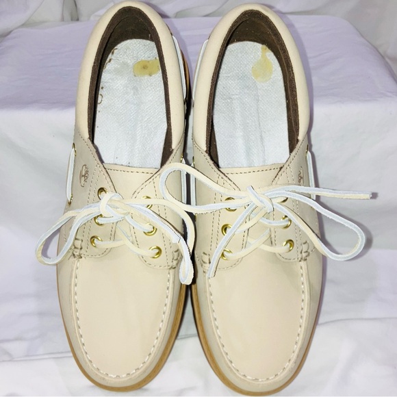 Timberland Women's Stone Street Boat Shoe Lace Up Low Top Brown Taupe US 9.5M - Picture 4 of 15